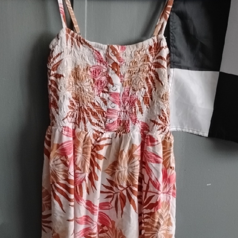 Roxy Kids Dress in Pink and Tan